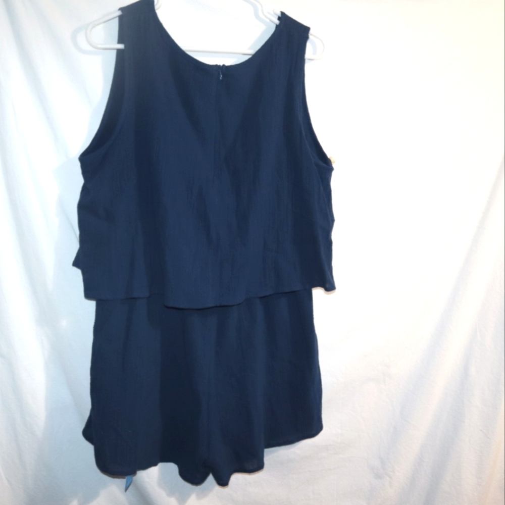 New!! Cupshe Navy Romper Shorts Size Large - Picture 7 of 11